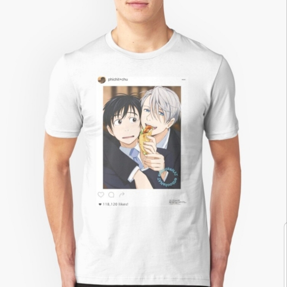 Hot Topic Other - 🙉 Yuri & Victor On Ice insta tee T shirt top XL